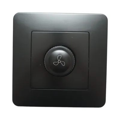Variator de tensiune ventilator negru incastrat 500W, 220V, PC 80x80mm - imagine 2