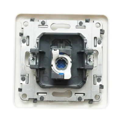 Priza internet RJ45 alba incastrata PC 80x80mm - imagine 3