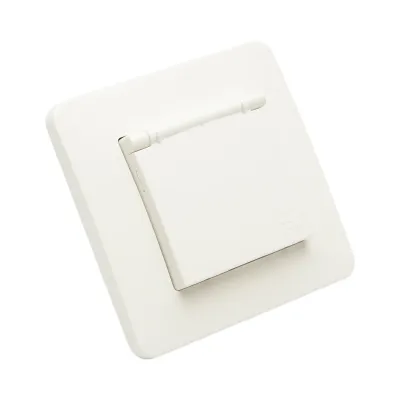 Priza schuko alba incastrata 220V, 16A, PC cu capac de protectie IP44 80x80mm - imagine 5