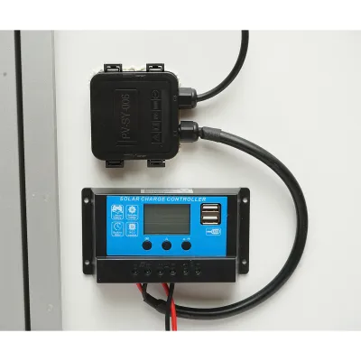 Panou solar 240W portabil fotovoltaic monocristalin tip valiza cu regulator tensiune 12/24V, 20Ah 2xUSB Breckner Germany - imagine 10