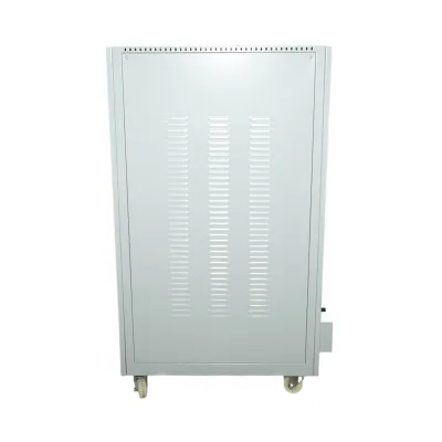 Stabilizator automat de tensiune 100KVA trifazat cu servomotor, bypass, afisaj LCD Breckner Germany - imagine 3