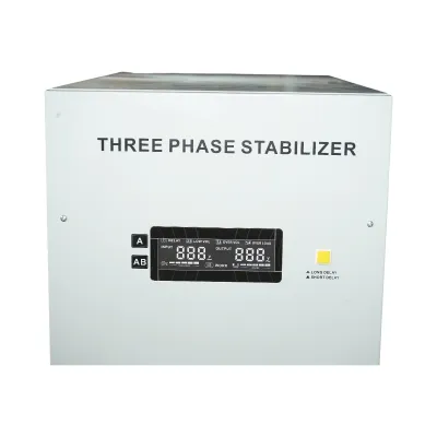 Stabilizator automat de tensiune 100KVA trifazat cu servomotor, bypass, afisaj LCD Breckner Germany - imagine 6