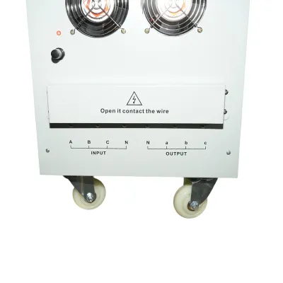 Stabilizator automat de tensiune 60KVA trifazat cu servomotor, bypass, afisaj LCD Breckner Germany - imagine 9