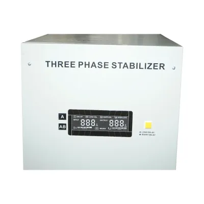 Stabilizator automat de tensiune 60KVA trifazat cu servomotor, bypass, afisaj LCD Breckner Germany - imagine 6