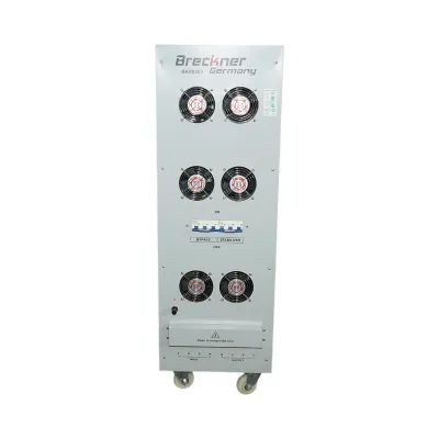 Stabilizator automat de tensiune 60KVA trifazat cu servomotor, bypass, afisaj LCD Breckner Germany - imagine 5