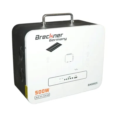 Sistem solar fotovoltaic portabil All-in-One cu invertor 500W, MPPT 300W, baterie integrata 1kWh LiFePO4 3.2V 314Ah, functie UPS Breckner Germany - imagine 2