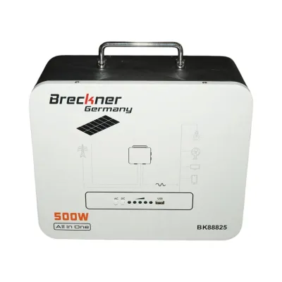 Sistem solar fotovoltaic portabil All-in-One cu invertor 500W, MPPT 300W, baterie integrata 1kWh LiFePO4 3.2V 314Ah, functie UPS Breckner Germany