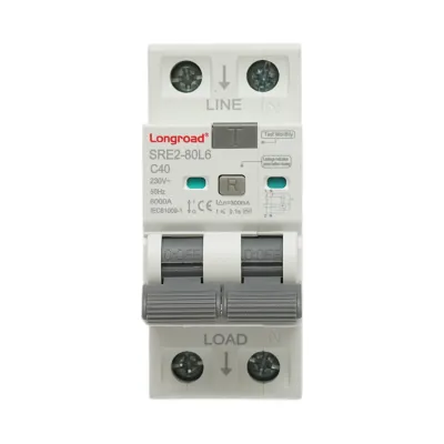 Siguranta diferentiala automata RCBO 1P+N, 40A, 230VAC, 300mA, 6kA Longroad