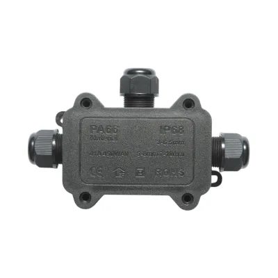 Doza derivatie etansa cu presetupe 41A, 450V AC, 3 intrari 3-10mm IP68 Longroad - imagine 2
