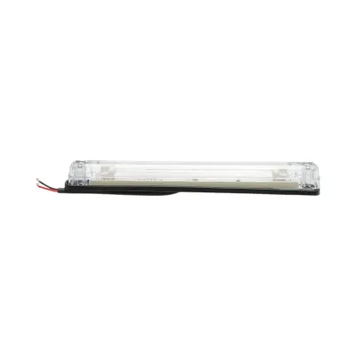 Lampa pozitie cabina camion LED 24V galbena 6 LED-uri 240x26x25mm Breckner Germany - imagine 4
