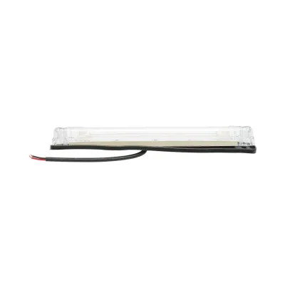 Lampa pozitie cabina camion LED 24V rosie 6 LED-uri 240x26x25mm Breckner Germany - imagine 4
