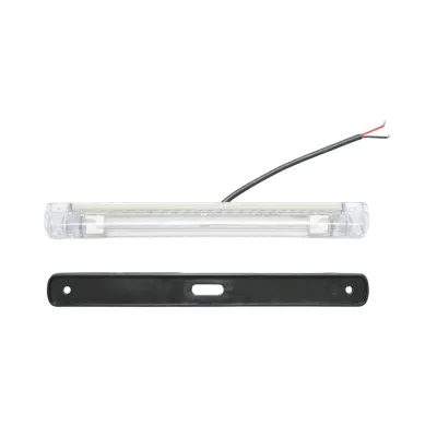 Lampa pozitie cabina camion LED 24V alba 6 LED-uri 240x26x25mm Breckner Germany - imagine 2