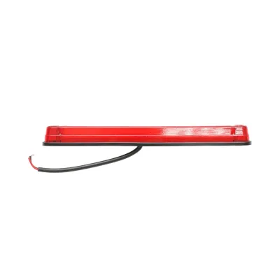Lampa gabarit laterala LED slim 12-24V galbena 16 LED-uri 235x26.5x21mm Breckner Germany - imagine 4