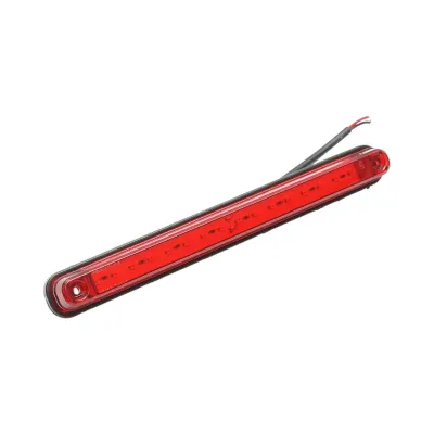 Lampa gabarit laterala LED slim 12-24V galbena 16 LED-uri 235x26.5x21mm Breckner Germany - imagine 3