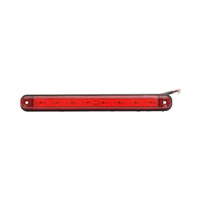 Lampa gabarit laterala LED slim 12-24V rosie 16 LED-uri 235x26.5x21mm Breckner Germany