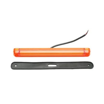 Lampa gabarit laterala LED NEON 12-24V galbena slim 235x26.5x21mm Breckner Germany - imagine 2