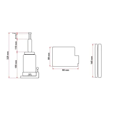 Cric hidraulic 3 tone 163 mm - imagine 8