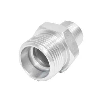 Adaptor drept reductie armatura M22x1.5L - M16x1.5 filet exterior - imagine 3