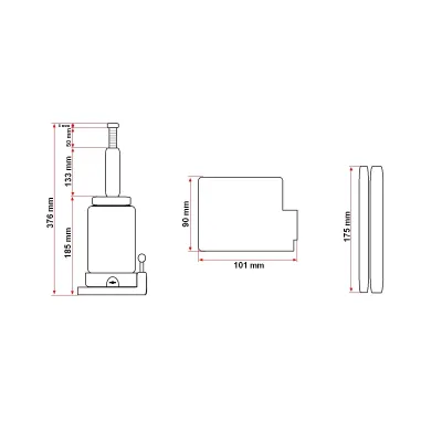 Cric hidraulic 6 tone 193 mm - imagine 8