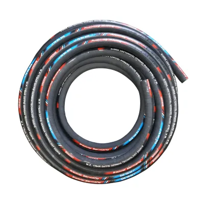 Rola furtun presiune hidraulic 25m cu dubla insertie textila DN25 (int. FI25 / ext. FI41)SAE 100 R4 1 - imagine 4