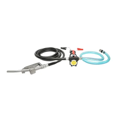 Kit pompa transfer motorina 12V cu furtun aspiratie 1,5m, furtun transfer 4m si pistol  Breckner Germany 