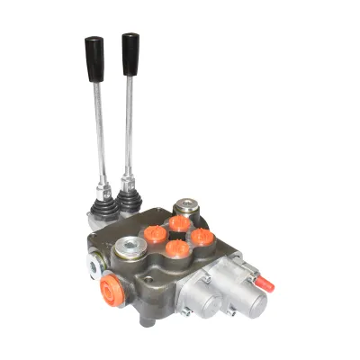 Distribuitor hidraulic cu 2 manete 1 flotant 80L/min.