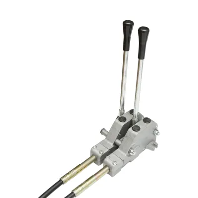 Distribuitor hidraulic cu 2 manete, lungime cablu 2.5m, presiune 250 bar, debit 40L/min Breckner Germany - imagine 5