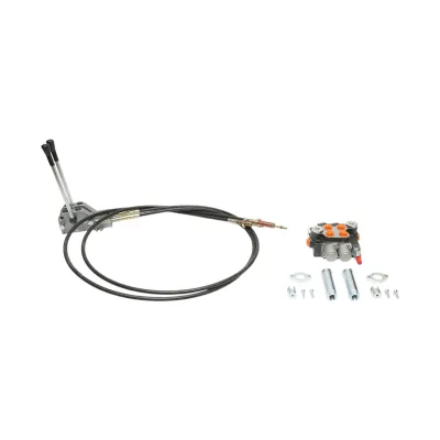 Distribuitor hidraulic cu 2 manete, lungime cablu 2.5m, presiune 250 bar, debit 40L/min Breckner Germany - imagine 2