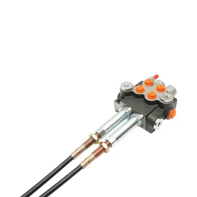 Distribuitor hidraulic cu 2 manete, lungime cablu 2.5m, presiune 250 bar, debit 40L/min Breckner Germany - imagine 4