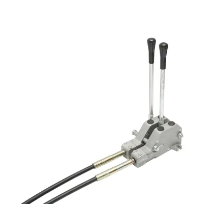 Distribuitor hidraulic cu 2 manete, lungime cablu 2.5m, presiune 250 bar, debit 80L/min Breckner Germany - imagine 5