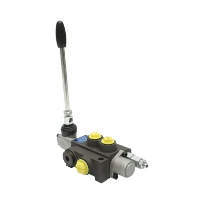 Distribuitor hidraulic cu 1 maneta debit 40L/min cu levier inclus  -15 /+80 Breckner Germany - imagine 5