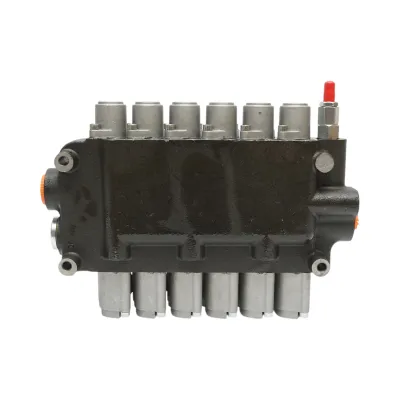 Distribuitor hidraulic cu 6 manete incluse debit 80L/min, 15 /+80 Breckner Germany - imagine 6