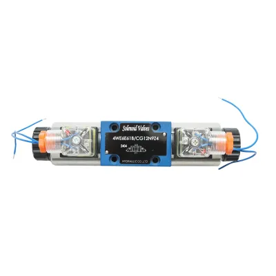 Electrovalva directionala 12VDC 25W pentru 6 cai control debit instalatii hidraulice HDQX126J 4WE6J61B CG12N9Z4 - imagine 3