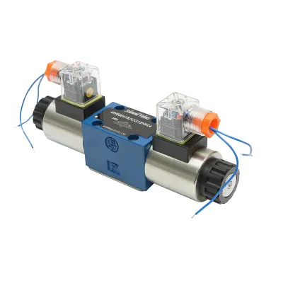 Electrovalva directionala 12VDC 25W pentru 6 cai control debit instalatii hidraulice HDQX126J 4WE6J61B CG12N9Z4 - imagine 2