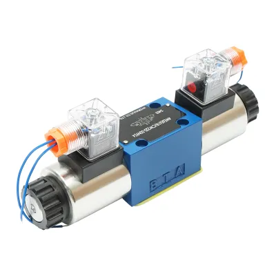 Electrovalva directionala AC220V pentru 6 cai control debit instalatii hidraulice HDQX2206E 4WE6E61B CW220-50N9Z4