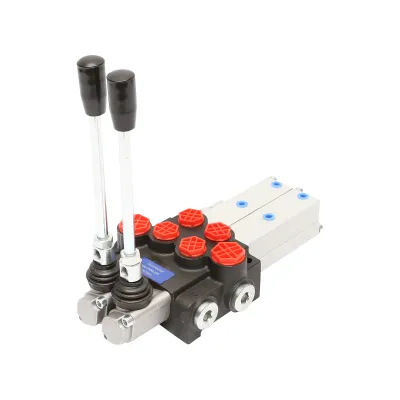 Distribuitor hidraulic P40 pneumatic cu 2 cai Breckner Germany - imagine 4