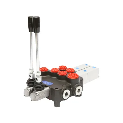 Distribuitor hidraulic P80 pneumatic cu 2 cai Breckner Germany - imagine 4