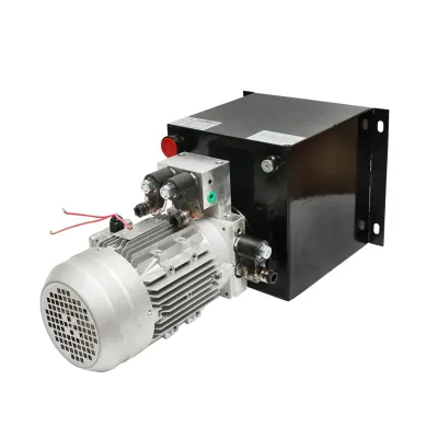 Pompa basculare hidraulica pentru elevator auto tip foarfeca 2.2Kw, 380V Breckner Germany - imagine 2
