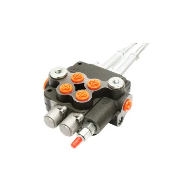 Distribuitor hidraulic P80 315 bar 2 cai si joystick si cablu 1,5M 80L/min - imagine 2