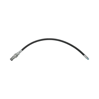 Furtun presiune sertizat pentru tiranti hidraulici 70cm cu armaturi  1/2 + 3/8 si supapa mos - imagine 2