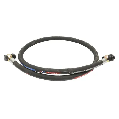 Furtun servodirectie U-650 DN16x2 L=2000mm 38.58.024 Tractor Forestier cu surub aerisire, cep M24  - imagine 2
