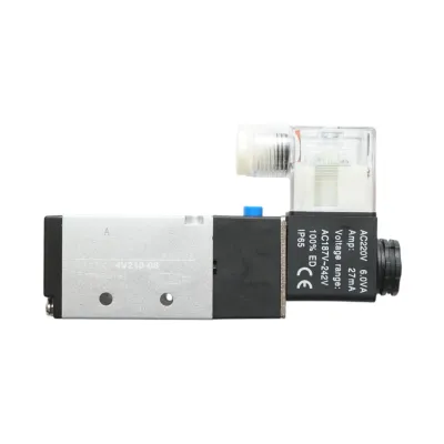 Electrovalva pneumatica 2 circuite 1/4, AC220V IP65 - imagine 2