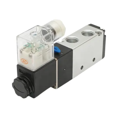 Electrovalva pneumatica 2 circuite 1/4, AC220V IP65 - imagine 3