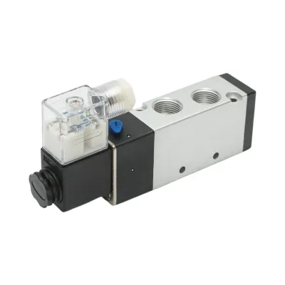 Electrovalva pneumatica 5 cai, 2 pozitii G 3/8 inch, AC 220V, 4V310-10 IP65 Tractor Forestier - imagine 4