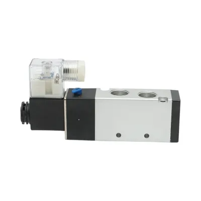 Electrovalva pneumatica 5 cai, 2 pozitii G 3/8 inch, AC 220V, 4V310-10 IP65 Tractor Forestier - imagine 5