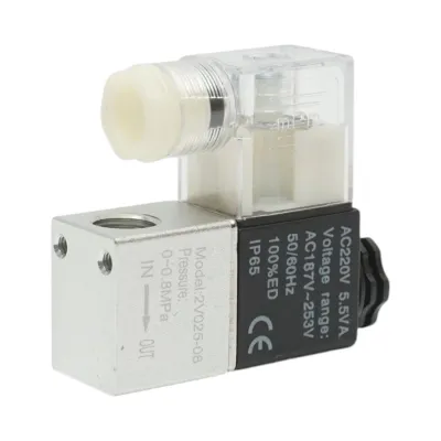 Electrovalva pneumatica 1 circuit 1/4 inch, AC 220V IP65 - imagine 3