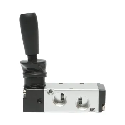 Electrovalva pneumatica cu maneta 3 circuite 1/4 inch 4H210-08 - imagine 2