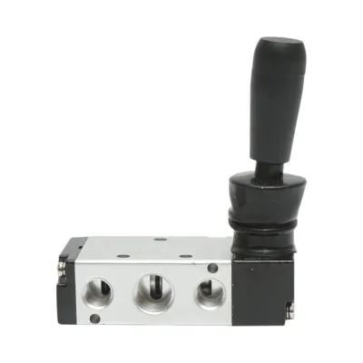 Electrovalva pneumatica cu maneta 3 circuite 1/4 inch 4H210-08 - imagine 5