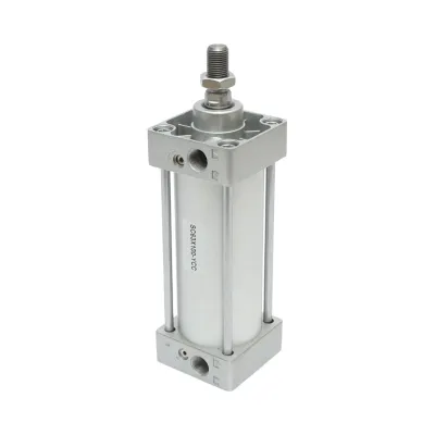 Cilindru pneumatic cu actiune dubla Ø63mm, cursa 100mm, tija filetata M16x1.5mm SC63x100-YCC - imagine 2