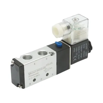 Electrovalva pneumatica 5 cai, 2 pozitii 1/4 inch, DC24V/4.8W, 4V210-08 IP65 - imagine 2